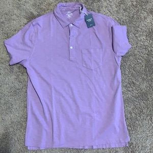 NWT Purple J Crew Garment-Dyed Polo